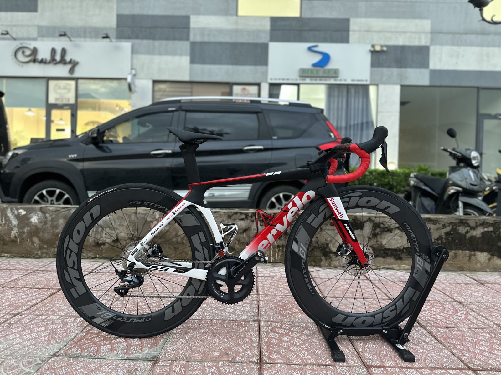 CERVELO S5 SUNWEB + BÁNH VISION 81+ GROUP ULTEGRA R8020