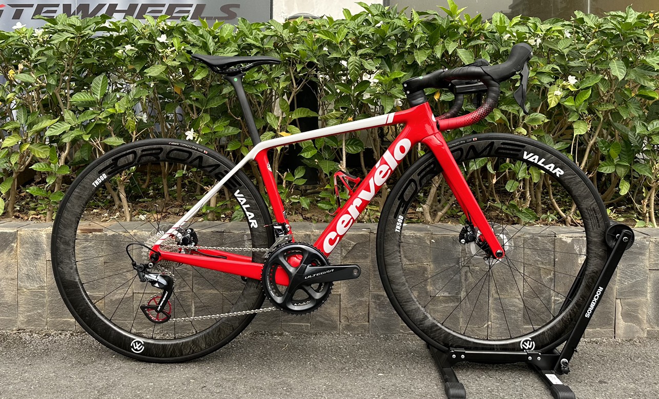 CERVELO R5 ĐỎ + GROUP ULTEGRA R8020 + BÁNH OROME